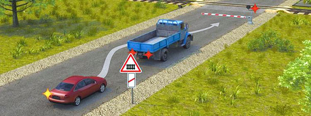 Разрешается ли водителю выполнить объезд грузового автомобиля?